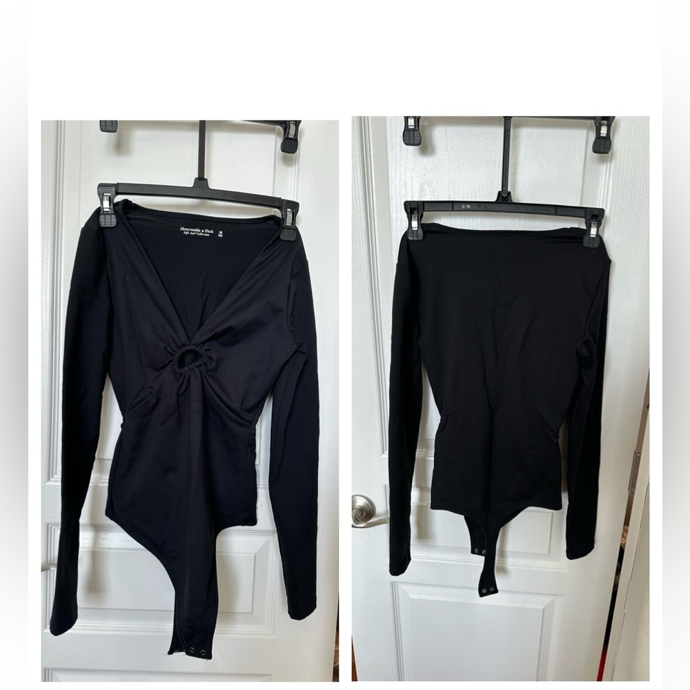 Abercrombie key hole long sleeve bodysuit